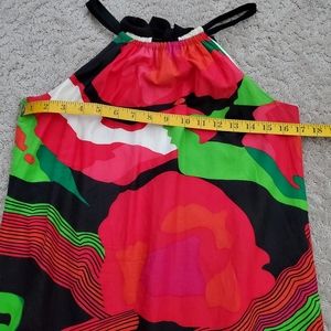 Julie Brown Halter Sundress Cotton Blend